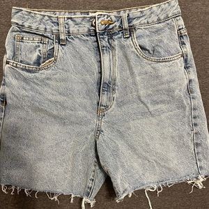 Cotton On High Waisted Straight Bermuda Jean Shorts
